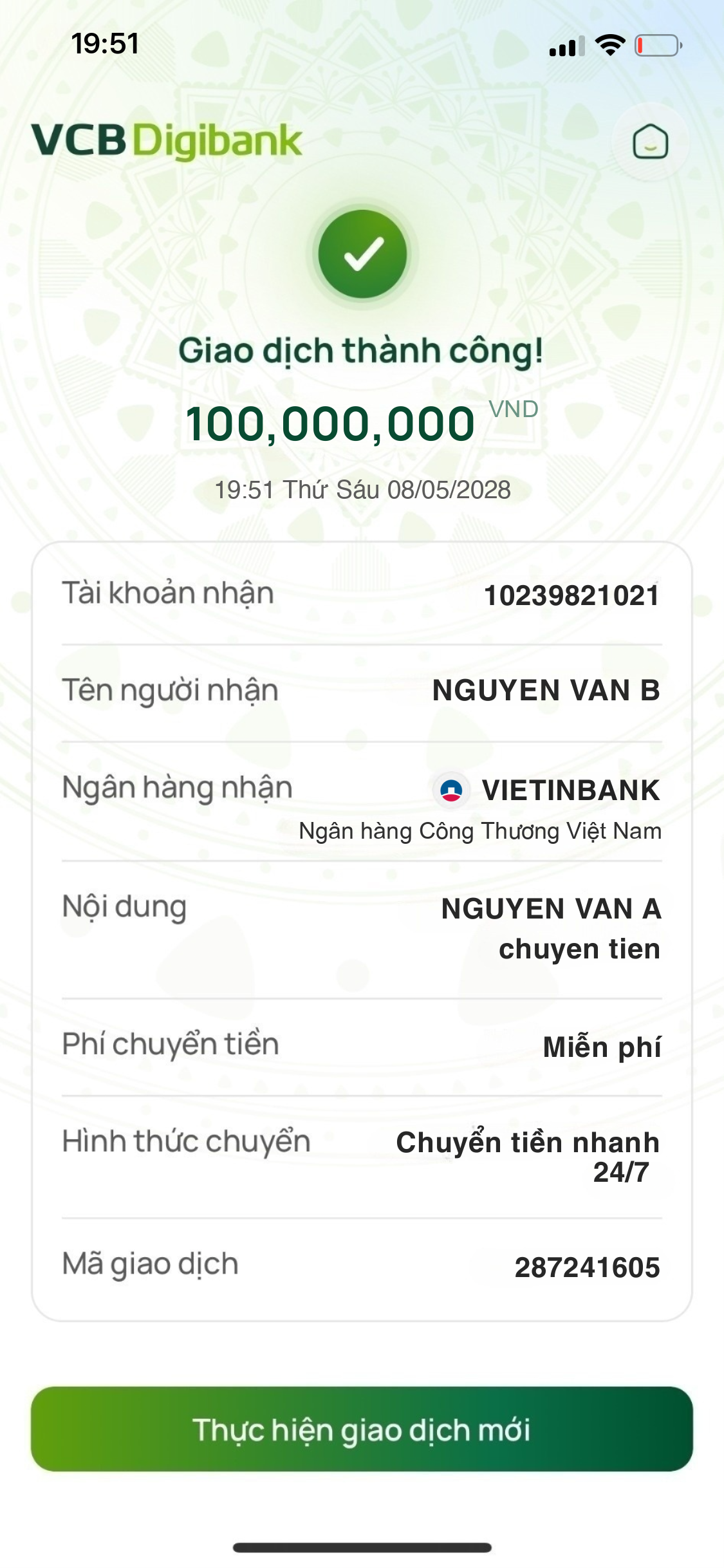 Bill-Vietcombank